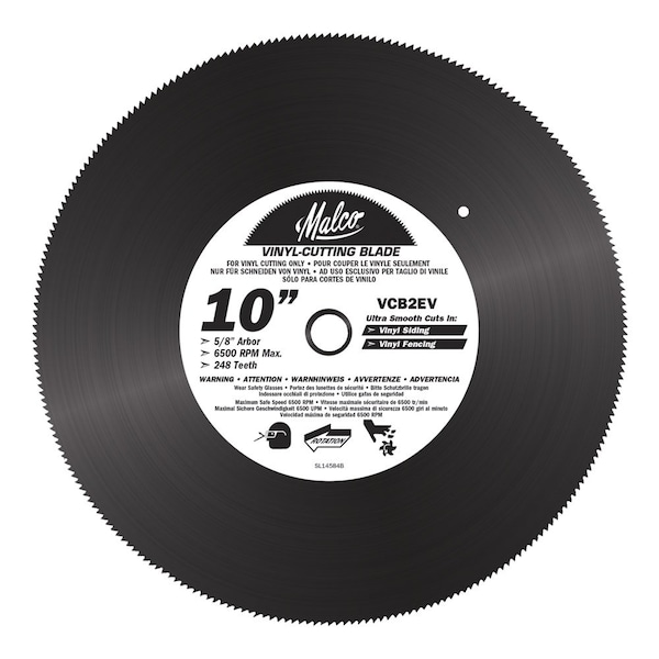 Malco VCB2 EV 10 in. Vinyl Siding & Fencing Cutting Circular Saw Blade VCB2 EV - main
